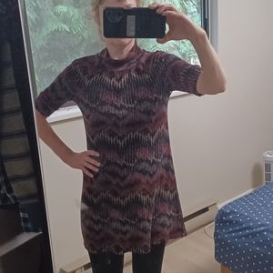 Cute 90's turtle neck mini dress